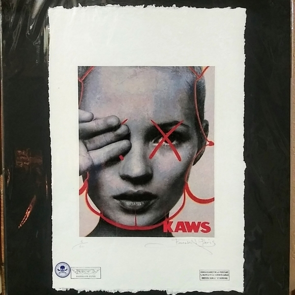 Kate Moss KAWS Ltd. Ed. printBy Fairchild Paris